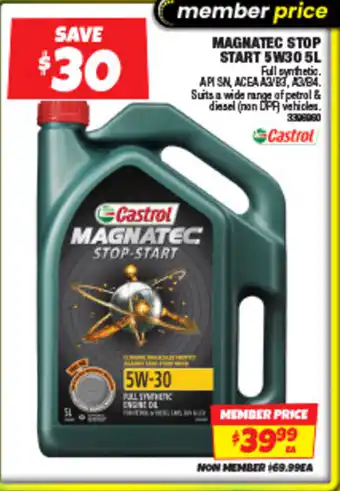 Autobarn MAGNATEC STOP START 5W30 5L offer