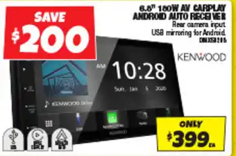 Autobarn 6.8" 180W AV CARPLAY ANDROID AUTO RECEIVER offer