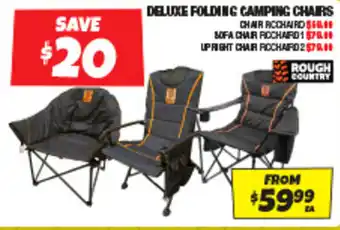 DELUXE FOLDING CAMPING CHAIRS
