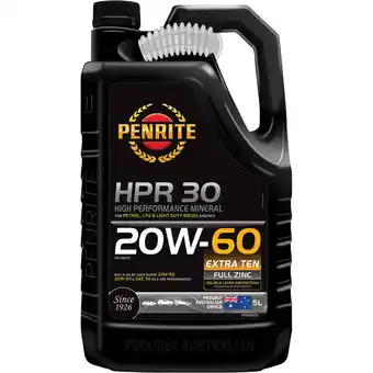 SuperCheap Auto Penrite HPR 30 Engine Oil - 20W-60 5 Litre offer