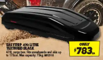 Autobarn EASYTRIP 470 LITRE TEXTURED BLACK offer