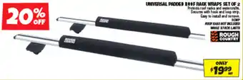 Autobarn UNIVERSAL PADDED ROOF RACK WRAPS SET OF 2 offer