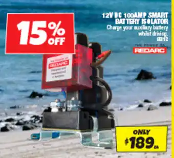 Autobarn 12V DC 100AMP SMART BATTERY ISOLATOR offer