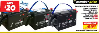 SUPER POWER PORTABLE JUMP STARTERS