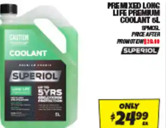Autobarn PREMIXED LONG LIFE PREMIUM COOLANT 6L offer