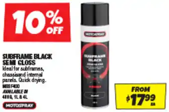 Autobarn SUBFRAME BLACK SEMI GLOSS offer