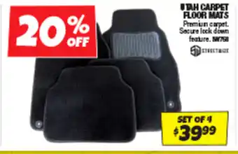 Autobarn UTAH CARPET FLOOR MATS offer