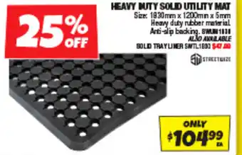 Autobarn HEAVY DUTY SOLID UTILITY MAT offer