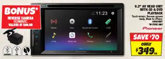 Autobarn 6.2" AV HEAD UNIT WITH CD & DVD PLAYBACK offer