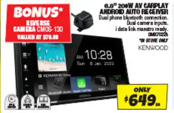 Autobarn 6.8" 200W AV CARPLAY ANDROID AUTO RECEIVER offer