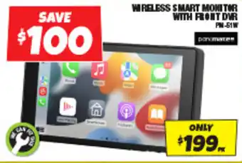 Autobarn WIRELESS SMART MONITOR WITH FRONT DVR offer