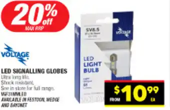 Autopro LED SIGNALLING GLOBES offer