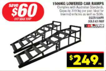 1500KG LOWERED CAR RAMPS