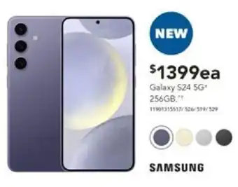 Harvey Norman Galaxy $24 5G 256GB offer