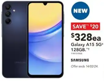 Harvey Norman Galaxy A15 5G 128GB offer