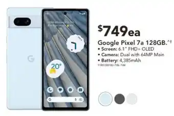 Harvey Norman Google Pixel 7a 128GB offer