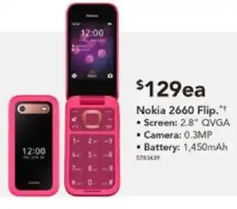 Harvey Norman Nokia 2660 Flip offer