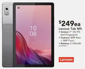 Harvey Norman Lenovo Tab M9. offer