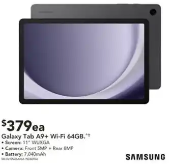 Harvey Norman Galaxy Tab A9+ Wi-Fi 64GB offer