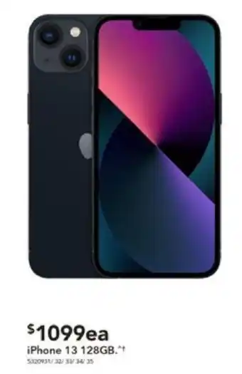Harvey Norman iPhone 13 128GB offer