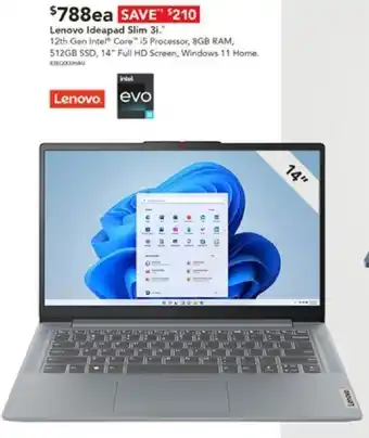 Harvey Norman Lenovo Ideapad Slim 3i offer