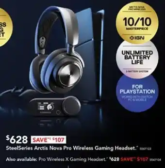Harvey Norman SteelSeries Arctis Nova Pro Wireless Gaming Headset offer
