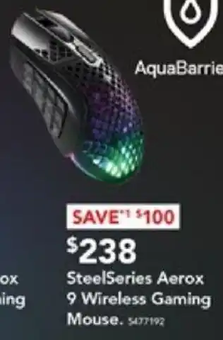 Harvey Norman SteelSeries Aerox 9 Wireless Gaming Mouse offer