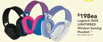 Harvey Norman Logitech G435 LIGHTSPEED Wireless Gaming Headset offer