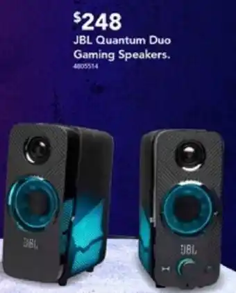 Harvey Norman JBL Quantum Duo Gaming Speakers offer