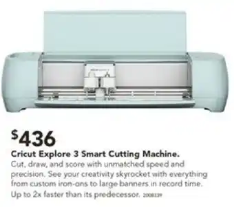 Harvey Norman Cricut Explore 3 Smart Cutting Machine offer