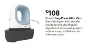 Harvey Norman Cricut EasyPress Mini Zen offer