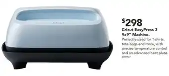 Harvey Norman Cricut EasyPress 3 9x9" Machine offer