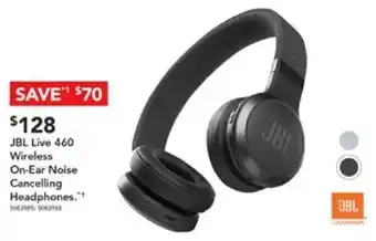 Harvey Norman JBL Live 460 Wireless On-Ear Noise Cancelling Headphones offer