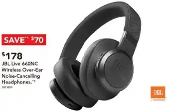 Harvey Norman JBL Live 660NC Wireless Over-Ear Noise-Cancelling Headphones offer