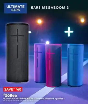 Harvey Norman ULTIMATE EARS MEGABOOM 3 Portable Bluetooth Speaker offer