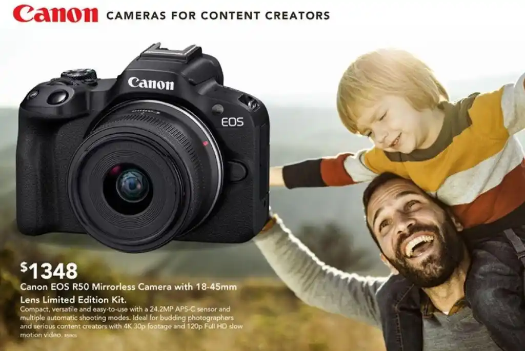 Canon EOS R50 Mirrorless Camera with 1845mm Lens Limited Edition Kit