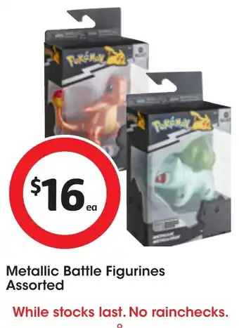 Coles Metallic Battle Figurines Assorted offer