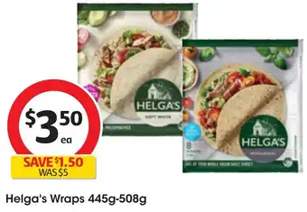 Coles Helga's Wraps 445g-508g offer