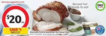 Coles Riverview Farms Australian Hot Roast Pork offer