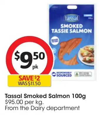 Coles Tassal Smoked Salmon 100g offer