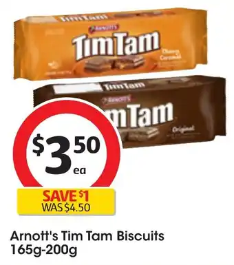Coles Arnott's Tim Tam Biscuits 165g-200g offer