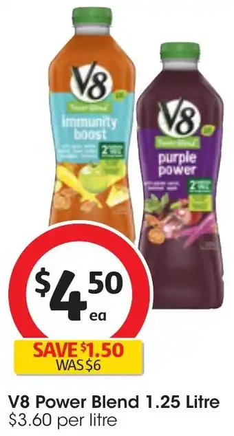 Coles V8 Power Blend 1.25 Litre offer