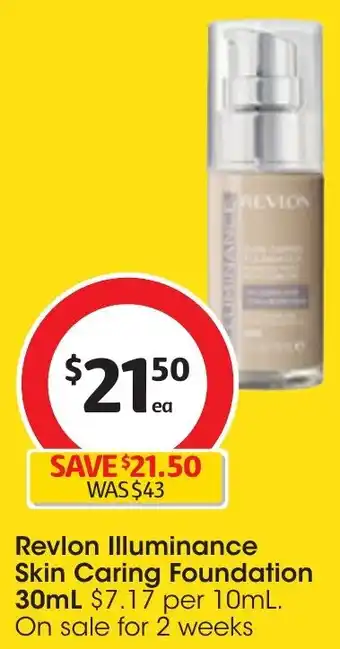 Coles Revlon Illuminance Skin Caring Foundation 30mL offer