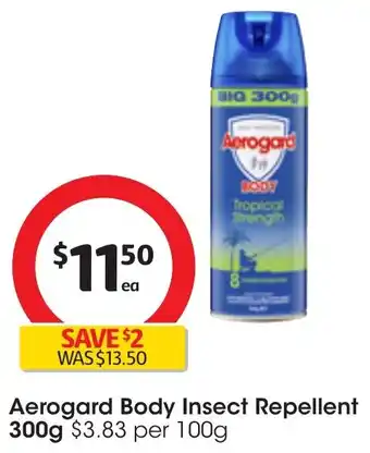 Coles Aerogard Body Insect Repellent 300g offer