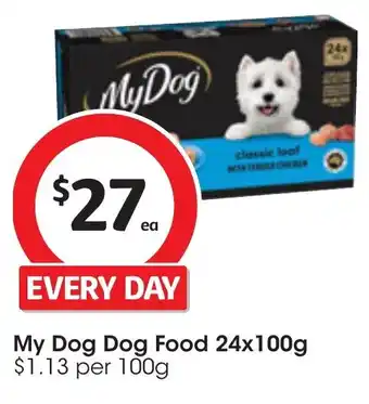 Coles My Dog Dog Food 24x100g offer