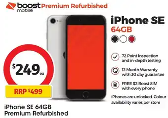 Coles iPhone SE 64GB offer