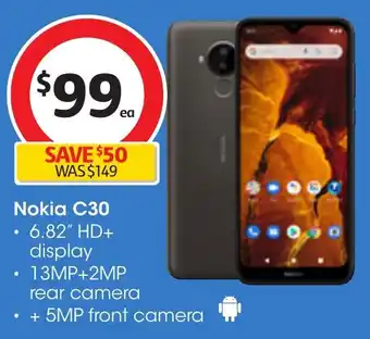 Coles Nokia C30 offer