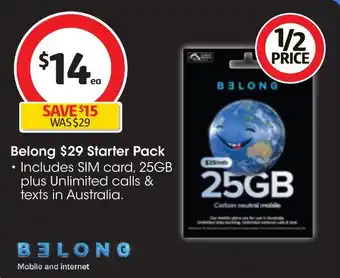 Coles Belong Starter Pack offer