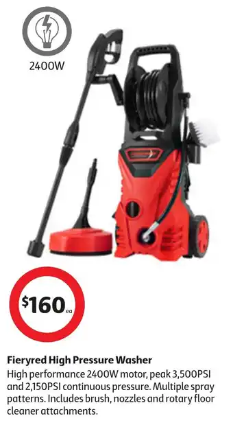 Coles Fieryred High Pressure Washer offer