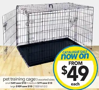 Cheap as Chips pet training cage medium offer